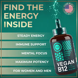Wild Fuel B12 : étiquette vegan certifiée.