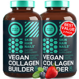 Gélules vegan Wild Fuel dans une bouteille pour routine peau et cheveux.