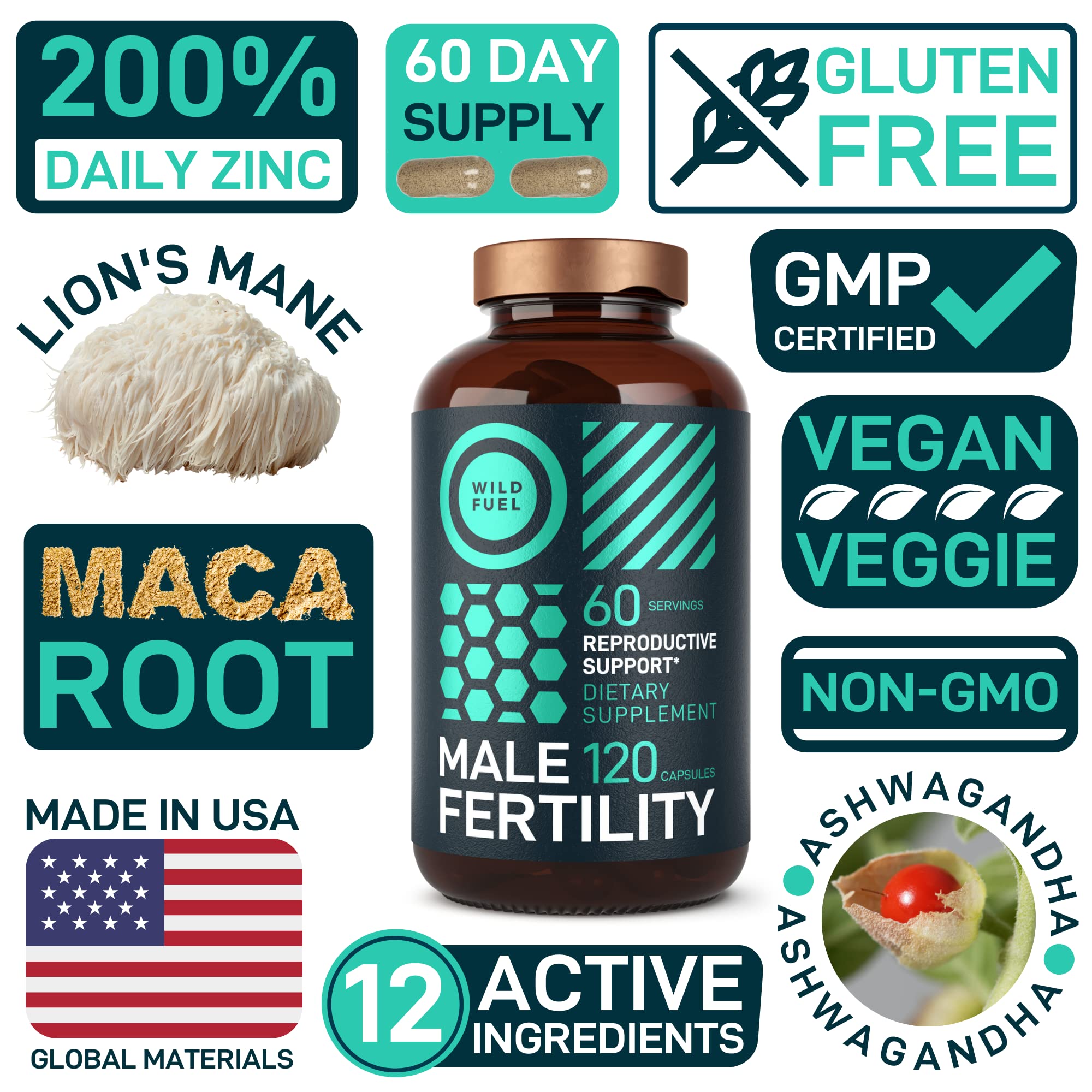 Zinc Wild Fuel 22 mg apport nutritionnel masculin
