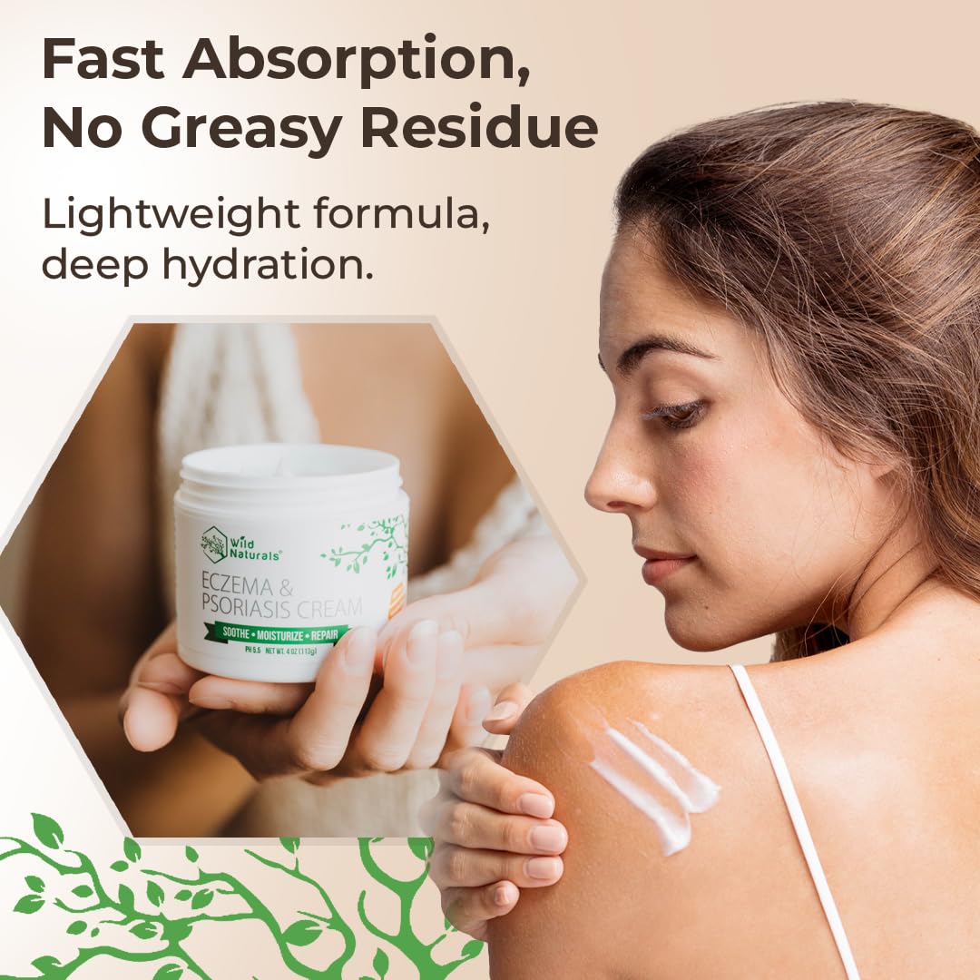Wild Naturals – application sur peau, absorption rapide et non grasse.