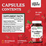 Wild & Organic Aubépine – Poudre de fruit d’aubépine pour une formulation naturelle.