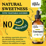 Usage quotidien facilité avec le flacon Wild & Organic Bacopa Gouttes