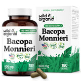 Wild & Organic Bacopa Monnieri capsules 600 mg – soutien cognitif potentiel