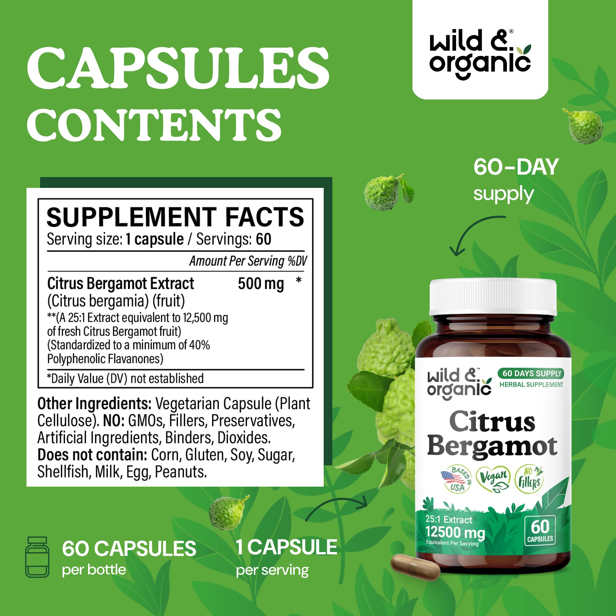 Capsules Wild & Organic Bergamote avec un verre d’eau, usage quotidien simple.