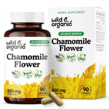 Wild & Organic camomille: bouteille de gélules pour une détente douce