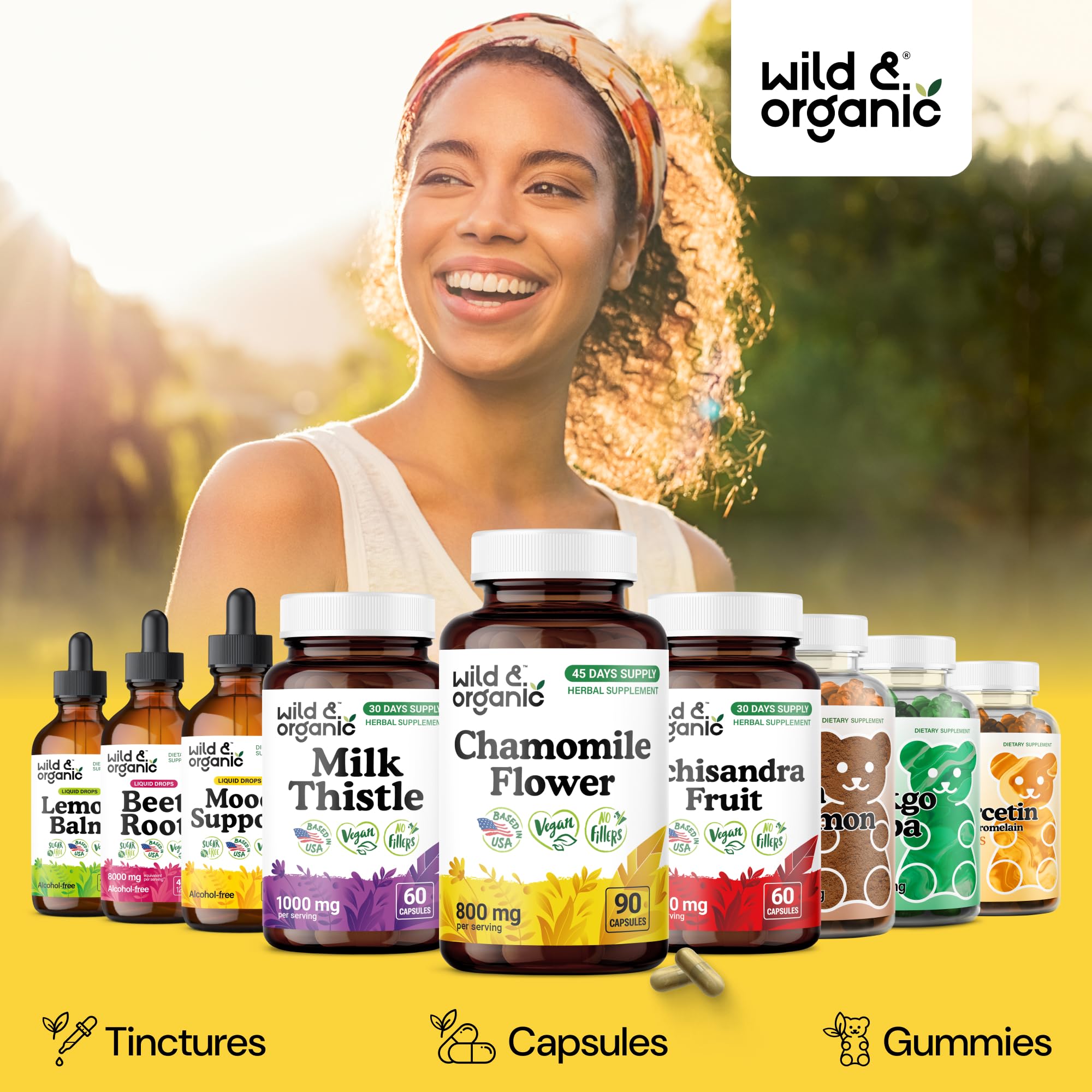 Coating végétal des gélules Wild & Organic camomille, ingestion aisée