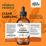 Wild & Organic Cannelle Ceylon teinture – extrait végan et sans OGM, choix éthique