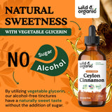 Wild & Organic Cannelle Ceylon teinture – formulation sans alcool, douceur naturelle