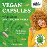 Capsules Wild & Organic, texture lisse et ingestion faciles.
