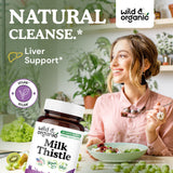 Wild & Organic capsules chardon-marie 1000 mg – format vegan et pratique.