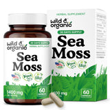 Wild & Organic mousse de mer – bouteille recto, pratique à emporter dans votre routine.