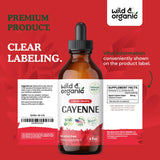 Utilisation quotidienne facile de Wild & Organic Cayenne dans une boisson.