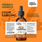 Bouteille Wild & Organic chaga: 84 portions, 42 jours d'utilisation.