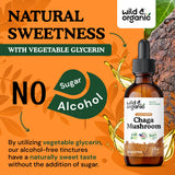 Bouteille compacte Wild & Organic chaga pour le voyage.