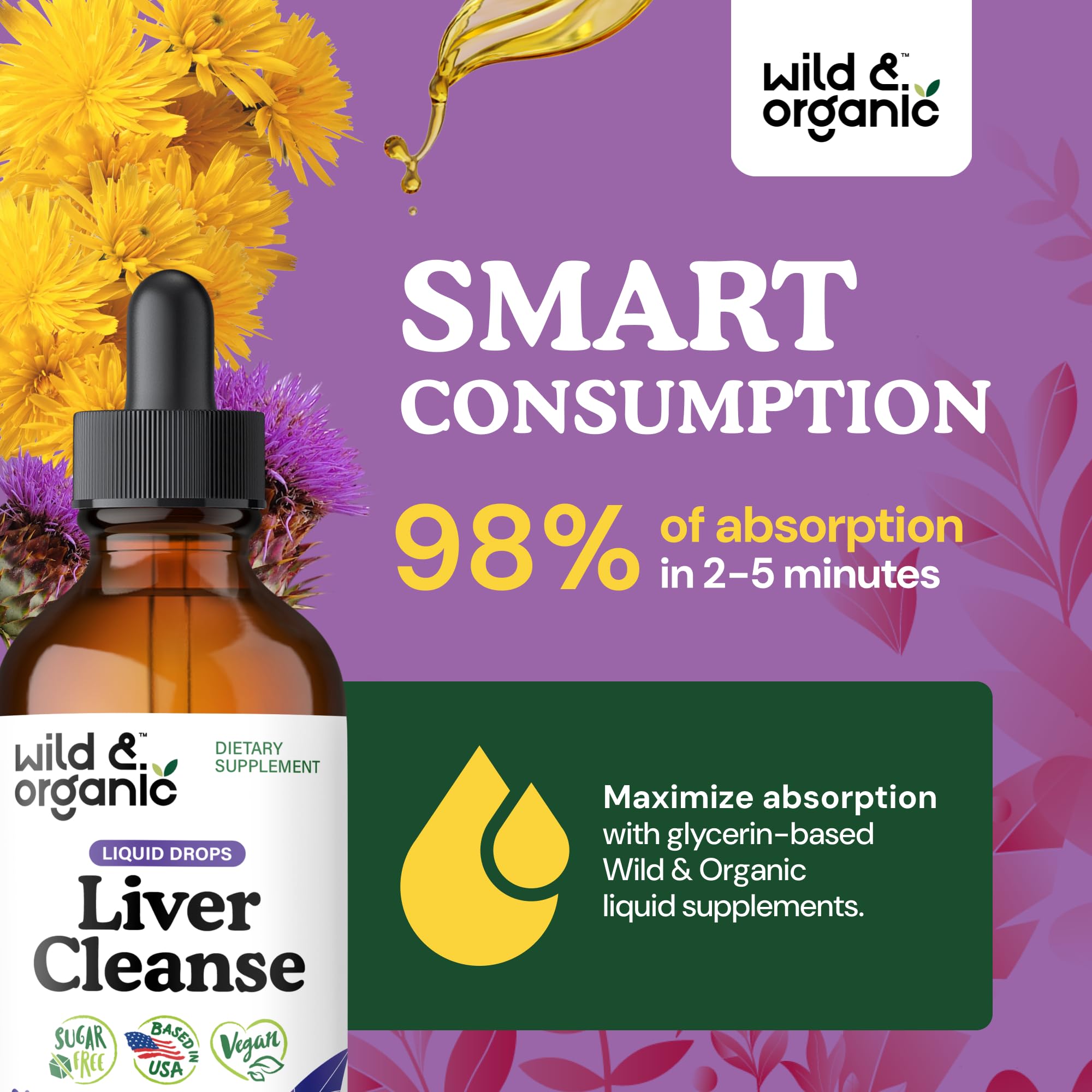 Chanca Piedra Wild & Organic – gouttes végétales sans alcool.