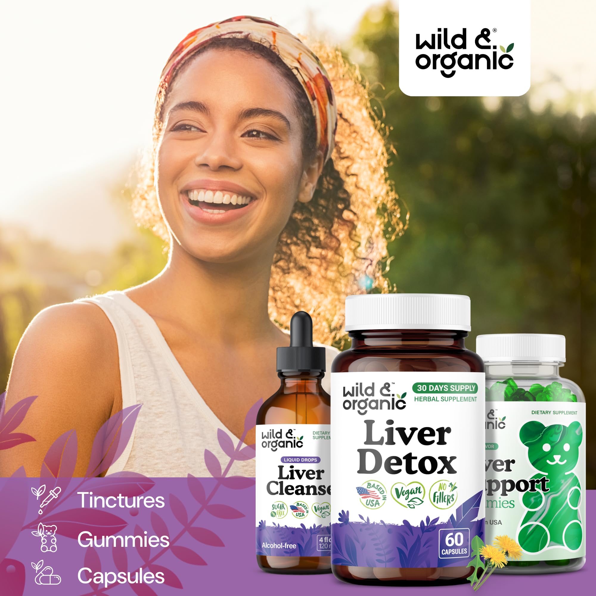 Emballage écologique et sans déchets superflus pour Wild & Organic détox hépatique.