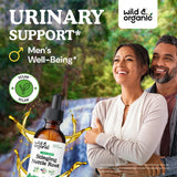 Wild & Organic doseur gouttes d'ortie-racine prêt à l'emploi.
