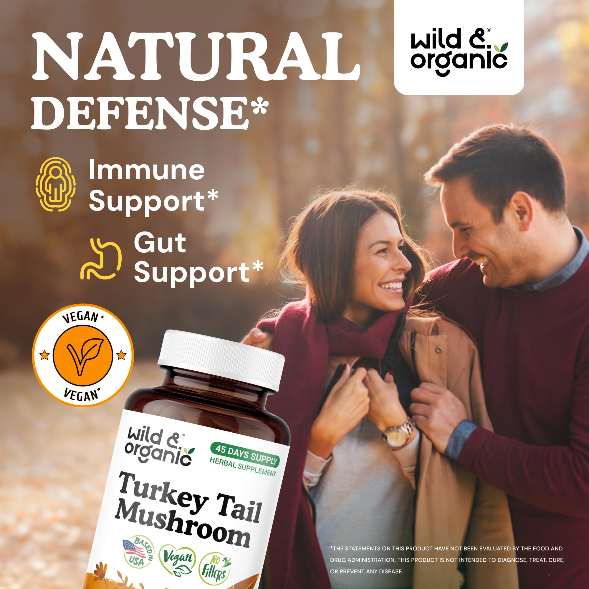 Wild & Organic: étiquette végan sans OGM et sans additifs.