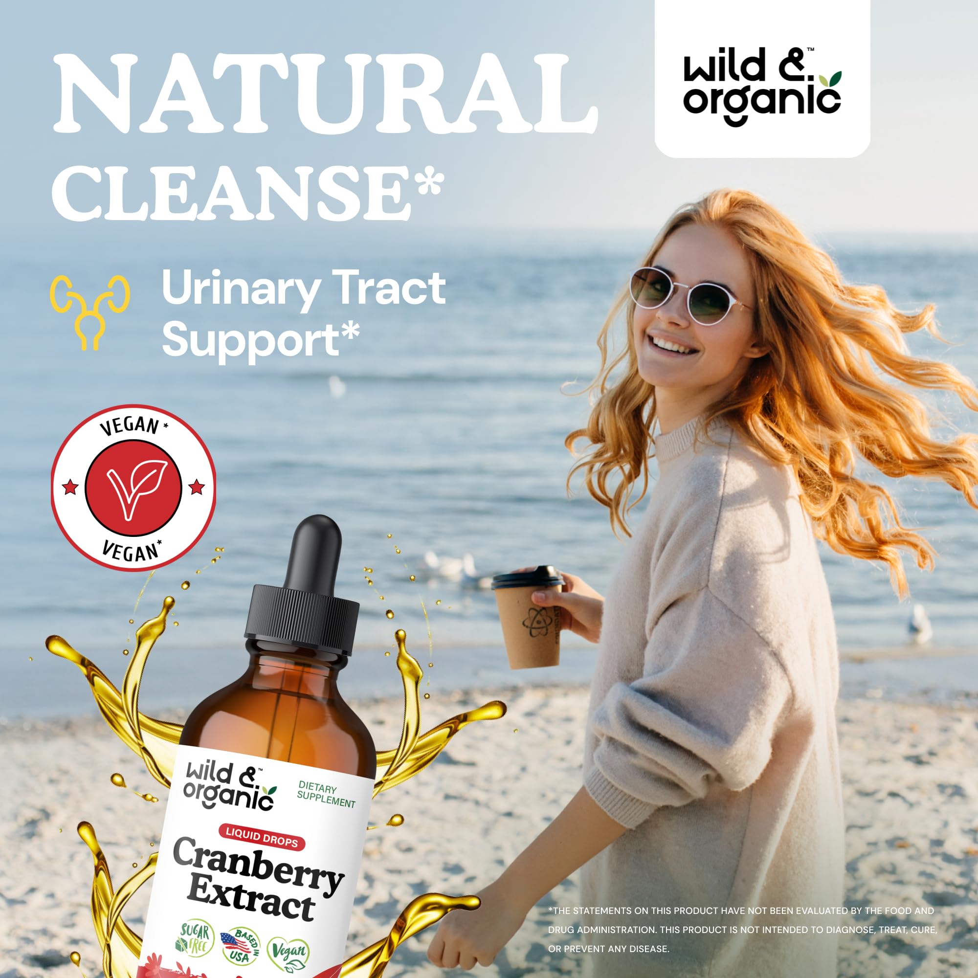 Wild & Organic extrait canneberge 500 mg dans flacon pratique