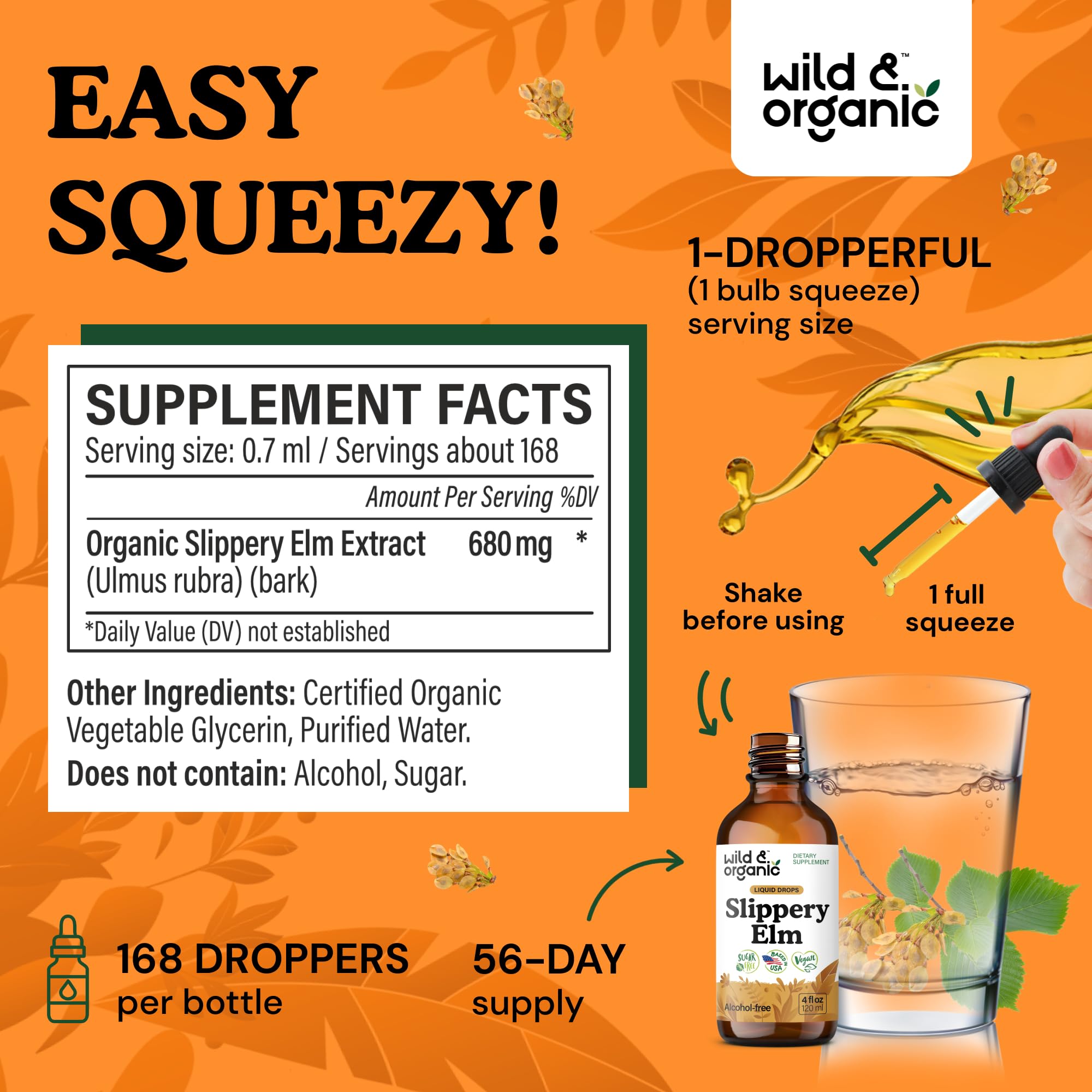 Extrait liquide Wild & Organic d’Orme glissant en solution prête