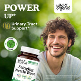 Wild & Organic Extrait ortie 10:1 dans flacon, soutien potentiel des voies urinaires.