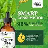 Wild & Organic Extrait thé vert: doseur pipette pour dosages précis