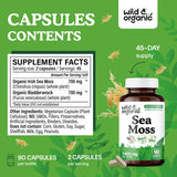 Wild & Organic poudre de fucus vésiculeux intégrée pour enrichir la formule naturelle.