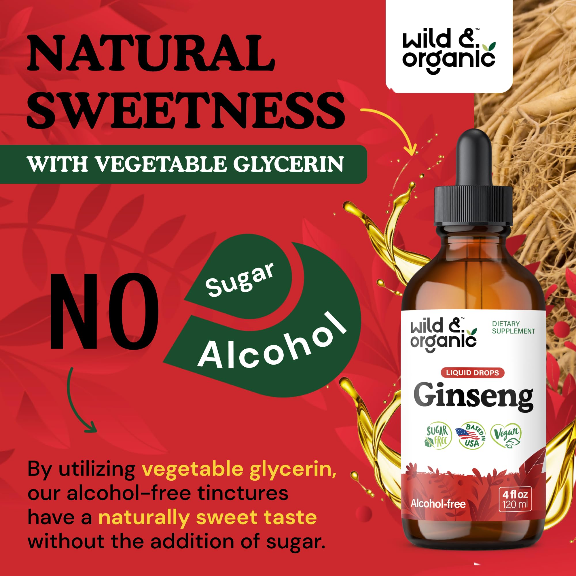 Wild & Organic ginseng rouge dose quotidienne, simplicité et routine pratique.