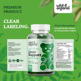 Gommes Wild & Organic, informations claires sur les ingrédients et l’usage.