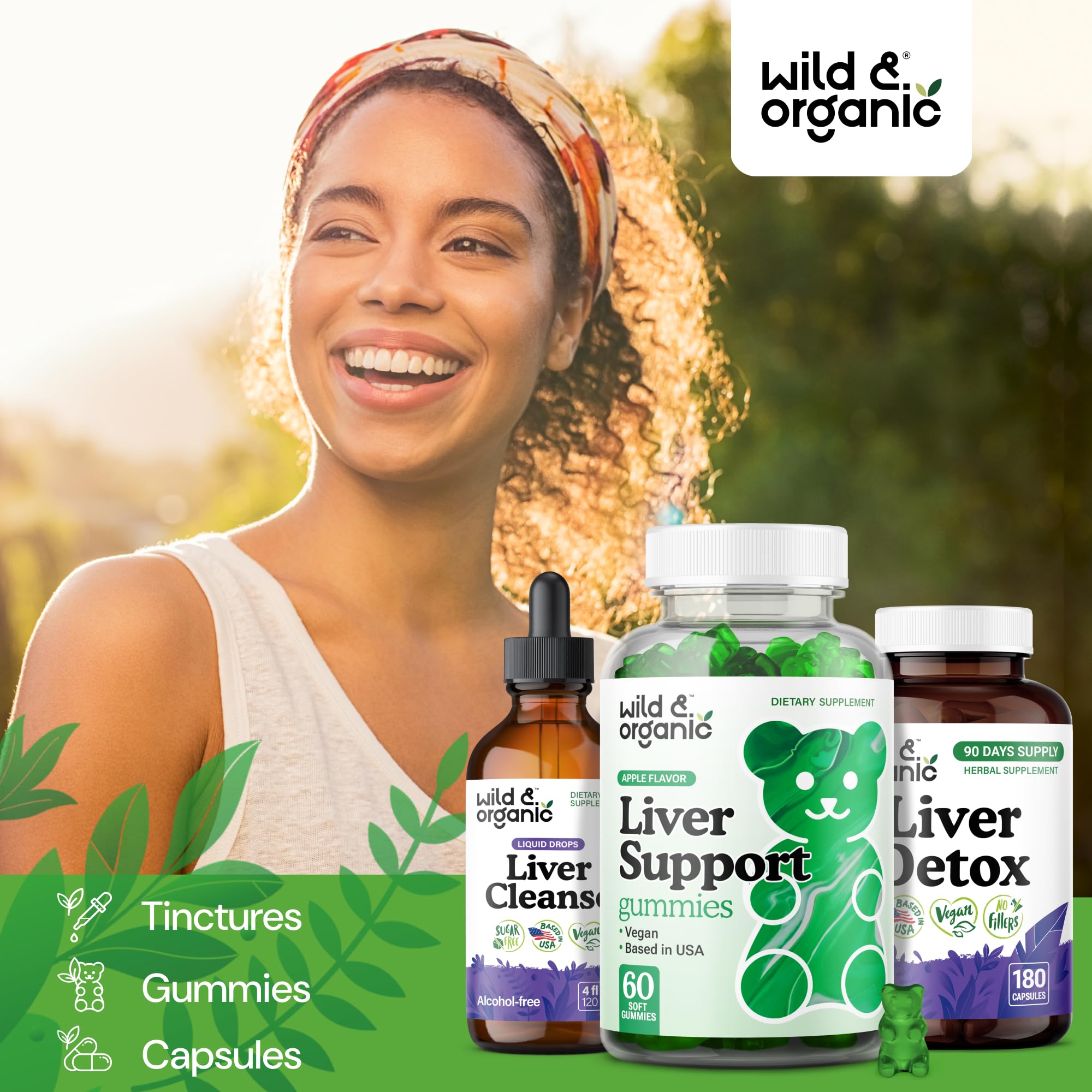 Gommes Wild & Organic, texture agréable et fondante en bouche.