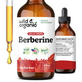 Wild & Organic Berberine 500 mg, bouteille visible pour usage quotidien.