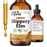 Gouttes Wild & Organic d’Orme glissant en bouteille, faciles à utiliser