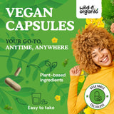 Angélique et ginseng Panax dans Wild & Organic, formulation riche en plantes