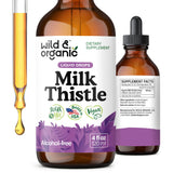 Wild & Organic Milk Thistle, flacon visible, peut soutenir une routine bien-être