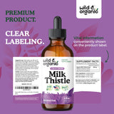 Utilisation simple et quotidienne avec les gouttes Wild & Organic Milk Thistle