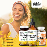 Verre ambré Wild & Organic Molène gouttes, meilleure conservation des actifs.