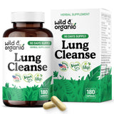 Wild & Organic bouteille de capsules pour soutien pulmonaire quotidien