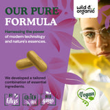 Prise avec eau: routine simple avec les capsules Wild & Organic.