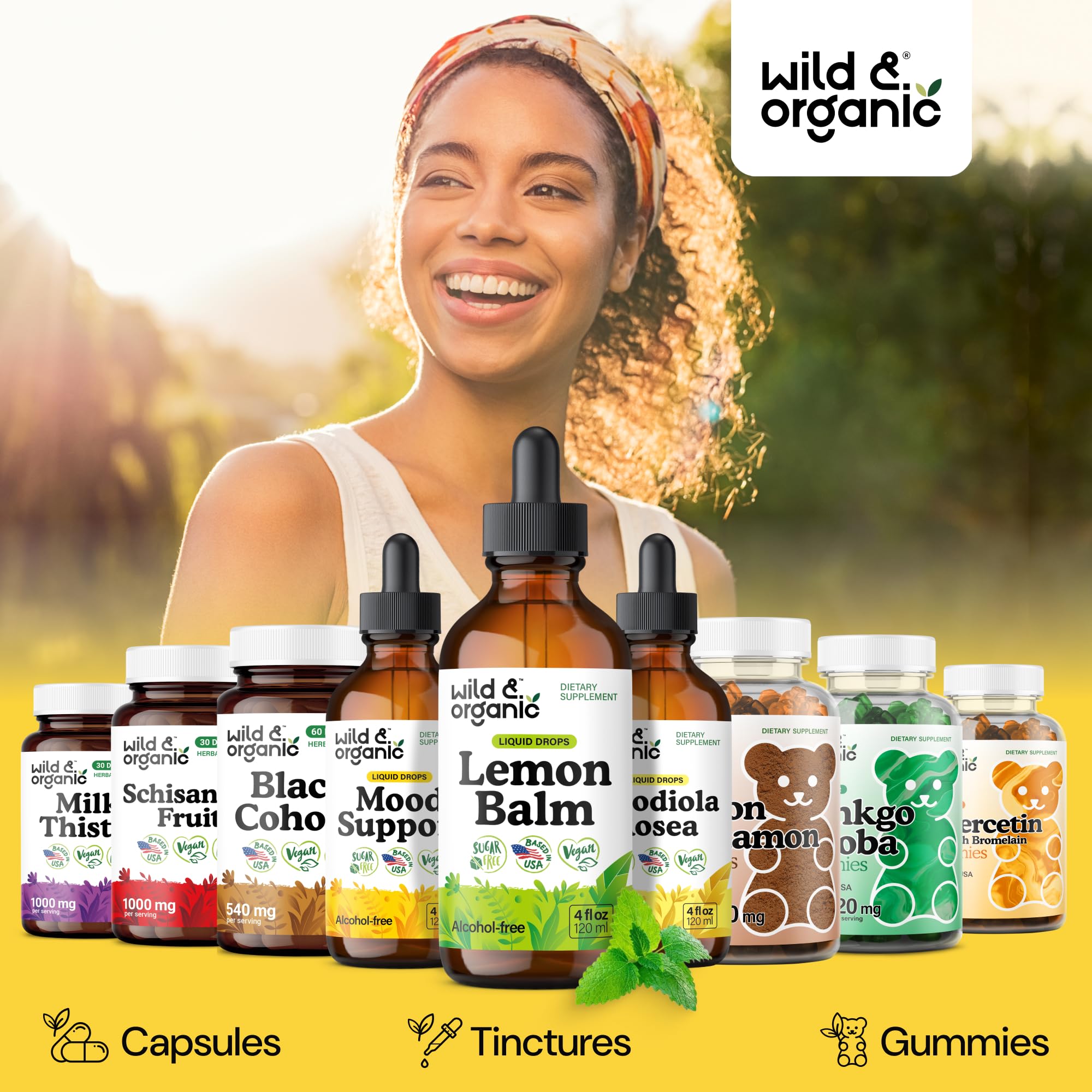 Sans alcool Wild & Organic, formulation légère et adaptée