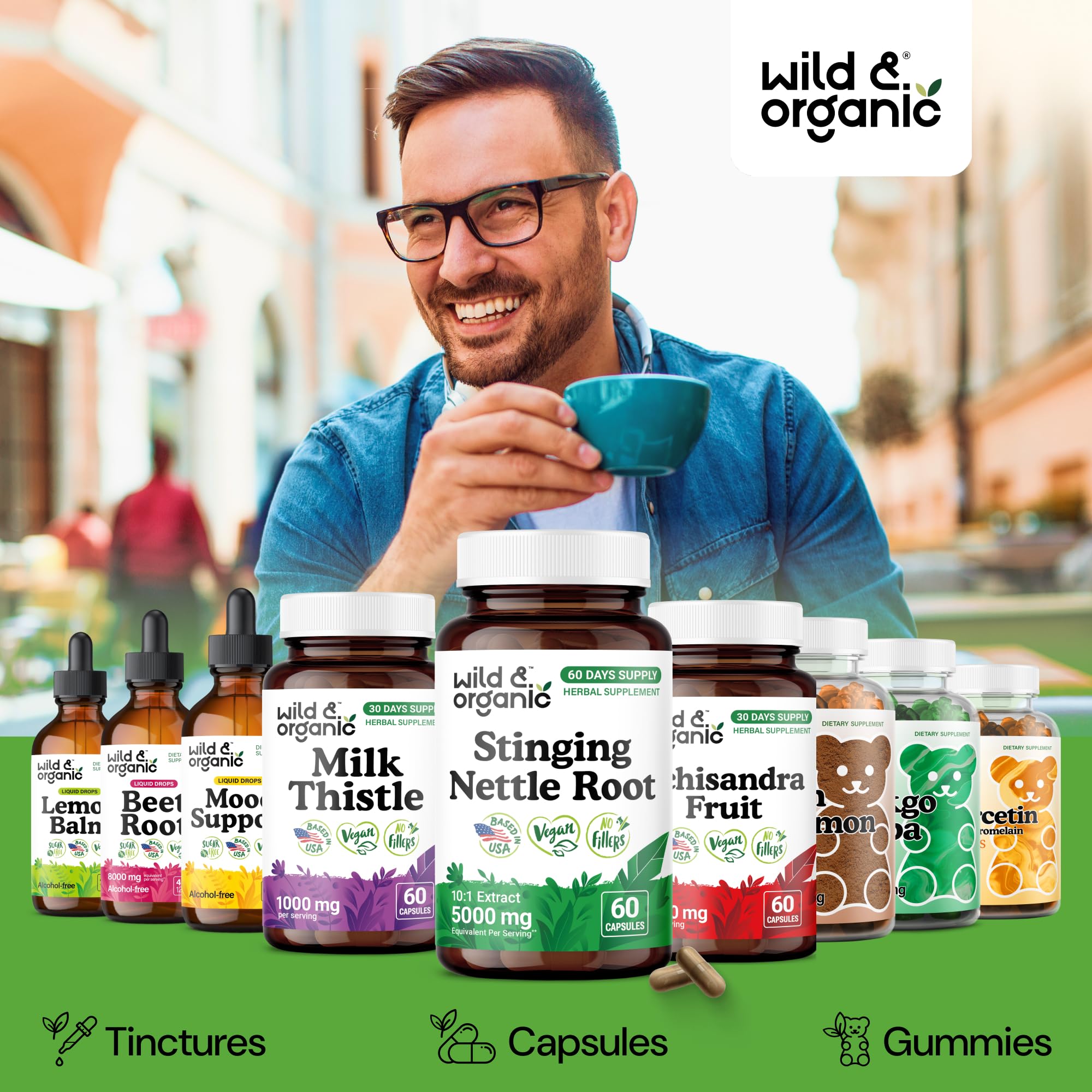 Wild & Organic Sans OGM et sans gluten, respect des régimes.