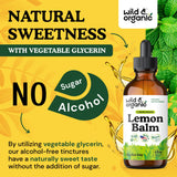 Goût naturellement sucré Wild & Organic mélisse sans sucre ajouté