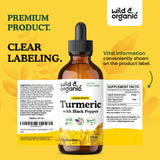 Wild & Organic teinture-curcuma-dosage-quotidien: idéal pour un apport régulier dans votre journée.