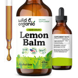 Bouteille Wild & Organic teinture mélisse 4oz prête à l'emploi