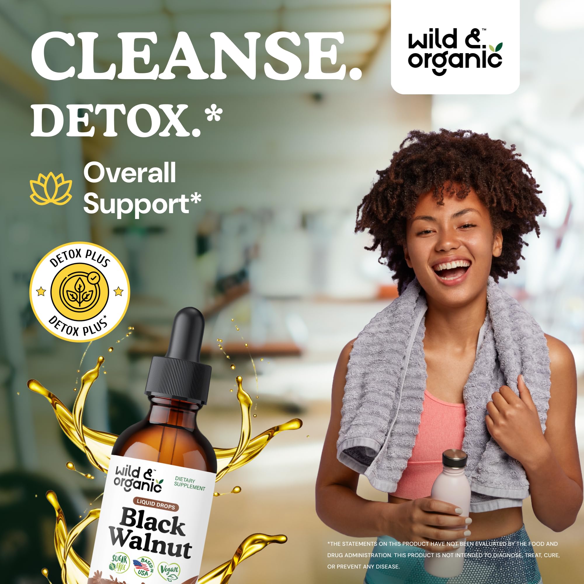 Wild & Organic teinture noix-noire gouttes via pipette – utilisation pratique et douceur naturelle.
