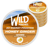 Wild Pouches Honey Ginger – ensemble de paquets pour énergie rapide et concentration