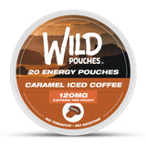 Wild Pouches - poche caféine caramel 120 mg pour énergie rapide en déplacement