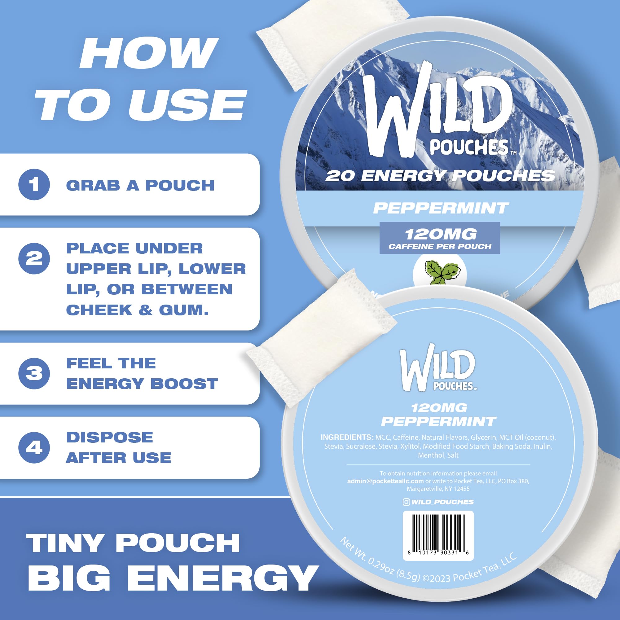 Wild Pouches sans nicotine alternative moderne au tabac.