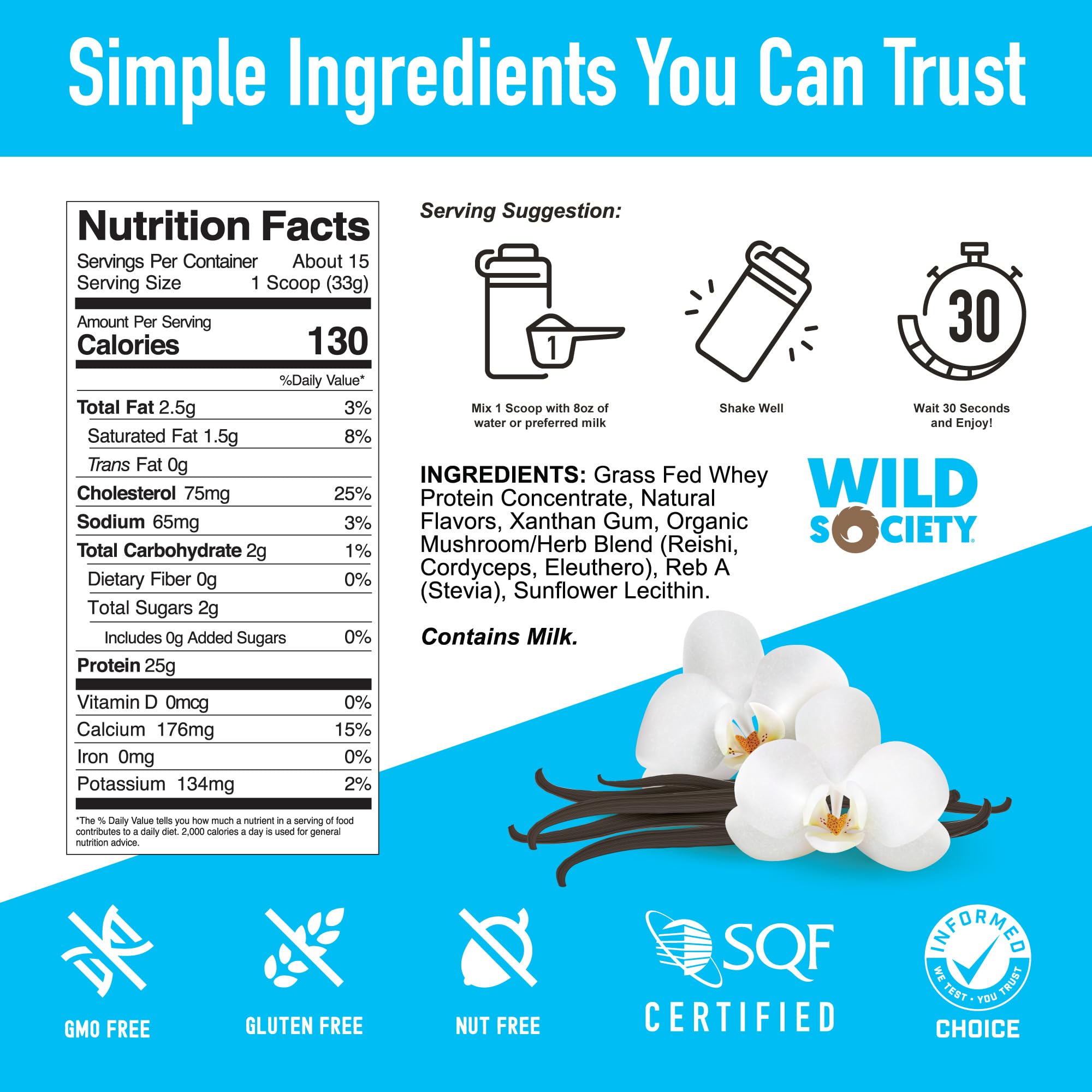 Wild Society adaptogenes eleuthero: soutien naturel du bienetre et endurance