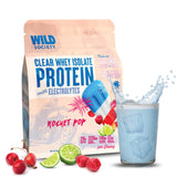 WILD SOCIETY Clear Whey Rocket Pop - bouteille rafraîchissante pour récupération et hydratation.
