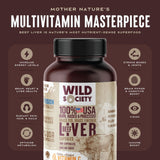 Wild Society capsules foie-boeuf 3000mg – soutien immunitaire potentiel.